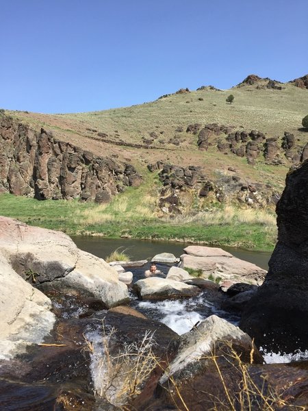 The water is lovely and so is the view.