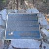 This is the memorial plaque at the trailhead of Flat Rock Barrens.