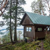 The Manzanita Hut provides a fantastic view over the water below.