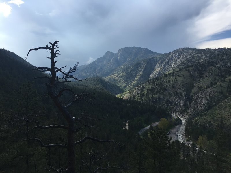 Weather caught by the mountains