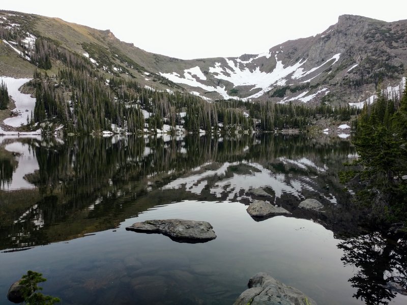 Quiet evening reflection at Bear Lake.