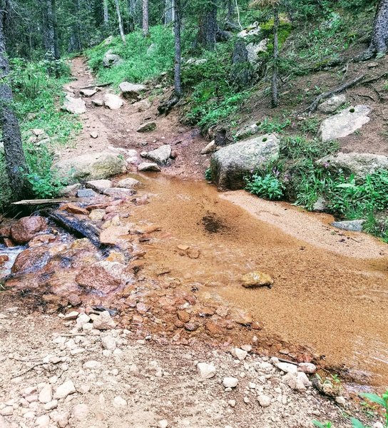 Pipeline Trail (#668) has a total of seven creek crossings.