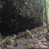 A giant wall of rock.