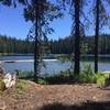 Midnight Lake from Campsite.