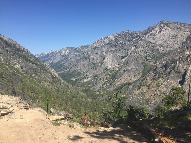 Views of Blodgett Canyon from the Overlook Ridge.