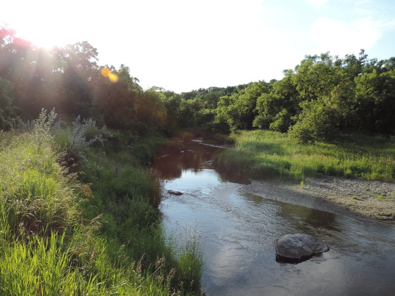 View of the river.