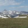 Expansive views of the Grenadier Range from the CDT.