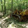 Old bulldozer at the junction with the Fishkill Ridge Trail