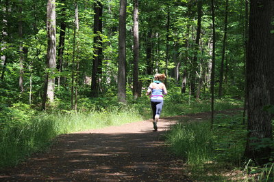 We see a lot of runners out here. We're glad they enjoy our trails!