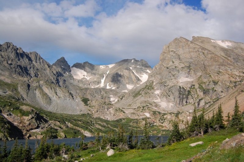 View of Navajo Peak to the left (Cone) and Apache Peak to the right