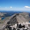 View from Navajo Peak summit facing East towards Long Lake