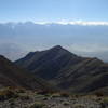 View west from just below Forgotten Pass. Sierra Nevada across Owens Valley.