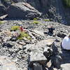 Near the top of Devil's Castle, relaxing after a 3 mile steep ascent.