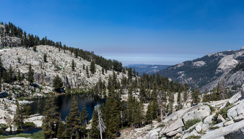 Looking west over Aster Lake