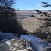 View from the top of Buttermilk Waterfall