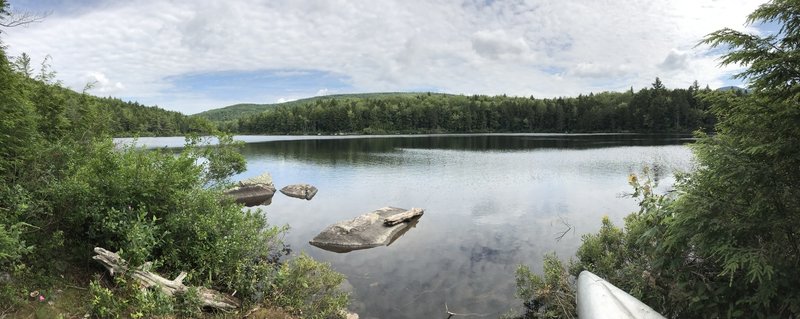 At the end of the trail is beautiful Trout Pond. Perfect place for a picnic.