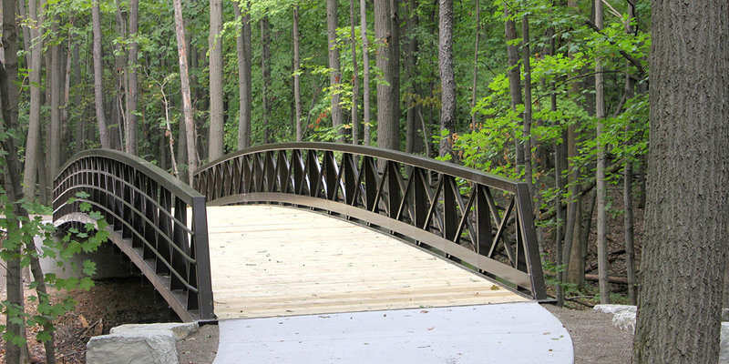 Bridge at the newly opened Fallen Timbers Metropark