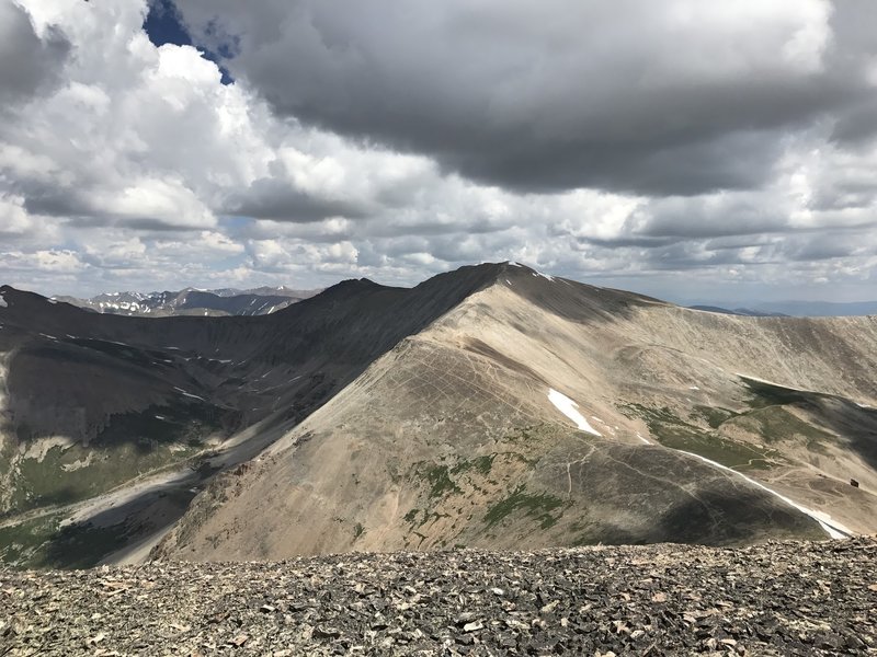 A beautiful view of Mount Sherman from Mount Sheridan.