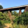 Muscadine crosses under this train tressel.