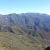 The Topatopa Mountains and Gridley Trail below.