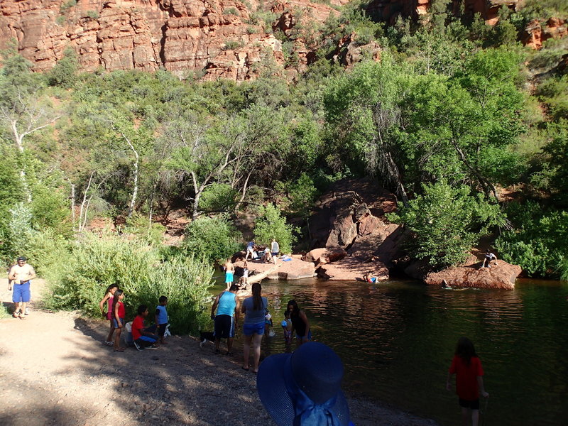 Swimming hole on Oak Creek