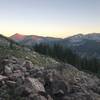 Coming down Half Moon Pass heading towards Holy Cross