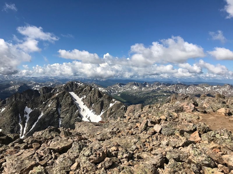 From the summit of Holy Cross, looking southwest I believe