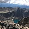 From the summit of Holy Cross, looking down to the Bowl of Tears