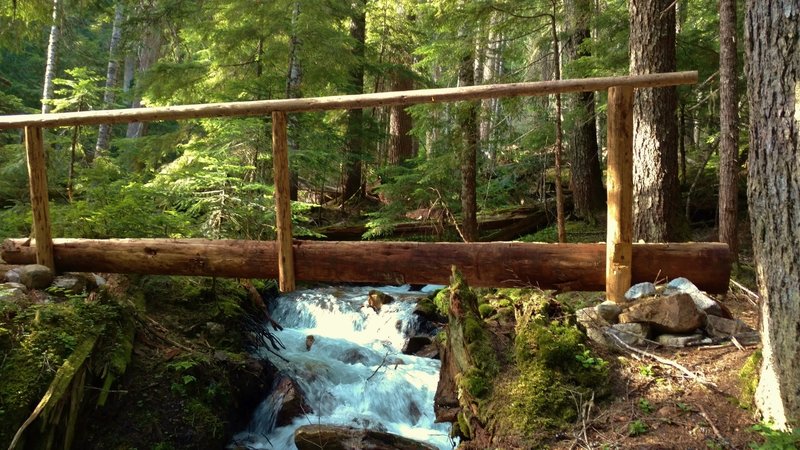Fisher Creek Trail crosses an unnamed creek that empties into Fisher Creek
