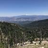 View of Mount Shasta and Lipstick Lake from Pacific Crest Trail in Russian Wilderness