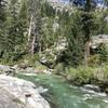 Canyon Creek on Canyon Creek Trail in Trinity Alps Wilderness.