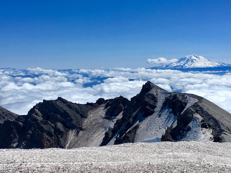 Summit of Mt St Helens, Washington