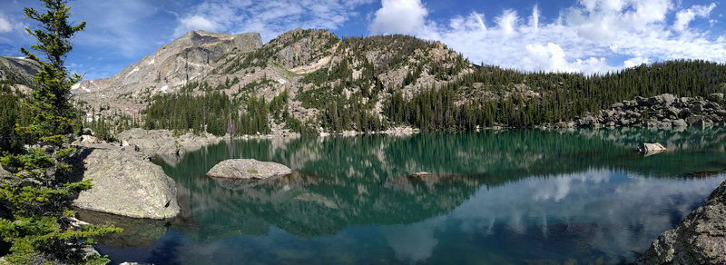 Lake Haiyaha in late July