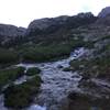 One of the many stream crossings on the Indian Pass Trail (Late July, 2017)