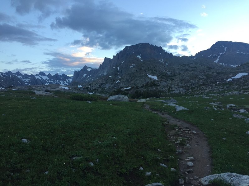 Fremont Peak in the background, as seen from the Indian Pass Trail