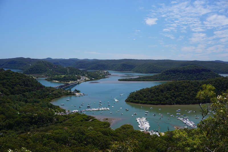 Looking north to Brooklyn and the Hawkesbury River.