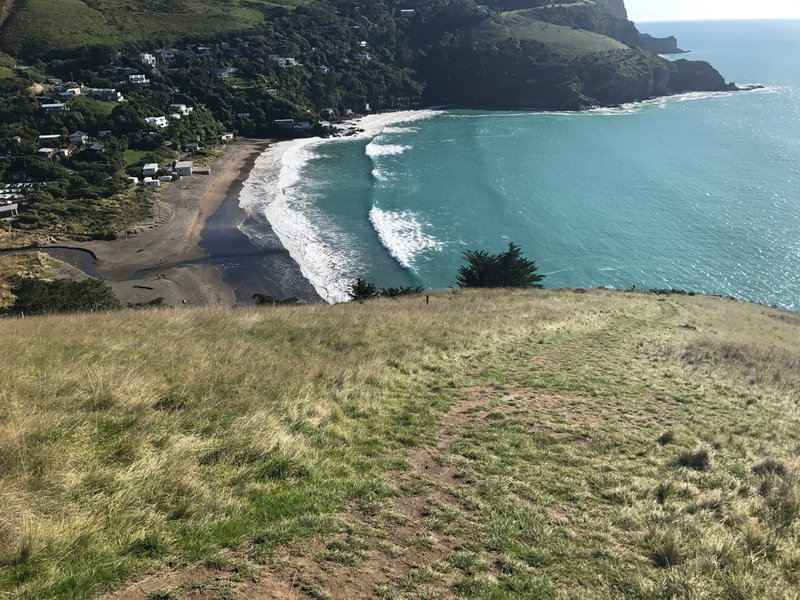 To avoid the last wide switch back on the Anaconda Mountain Bike Trail take the steep short cut down to Taylor's mistake.