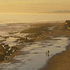 View of the Ellwood Beach Trail as it runs up the coast.