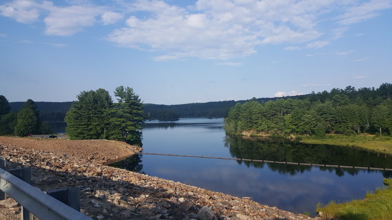 This is from the top of the dam.