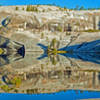 Kaleidoscope: morning reflections in Flora Lake