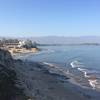 View down-coast from the Campus Point Trail.