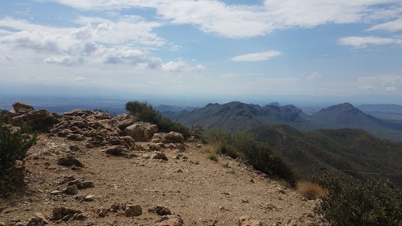 Looking west from Wasson Peak.