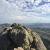 Shot of the ridge crest from the peak of Horsetooth Rock