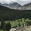 Looking west into Indian Peaks Wilderness