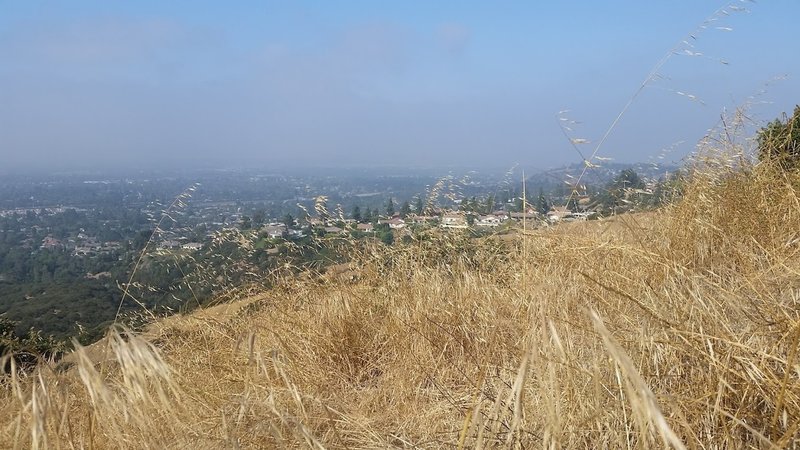 View of Claremont from high point.