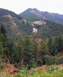 View of Helen Hunt Falls from Gold Camp Rd.