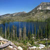 North Lake looking back across to where the trail ends