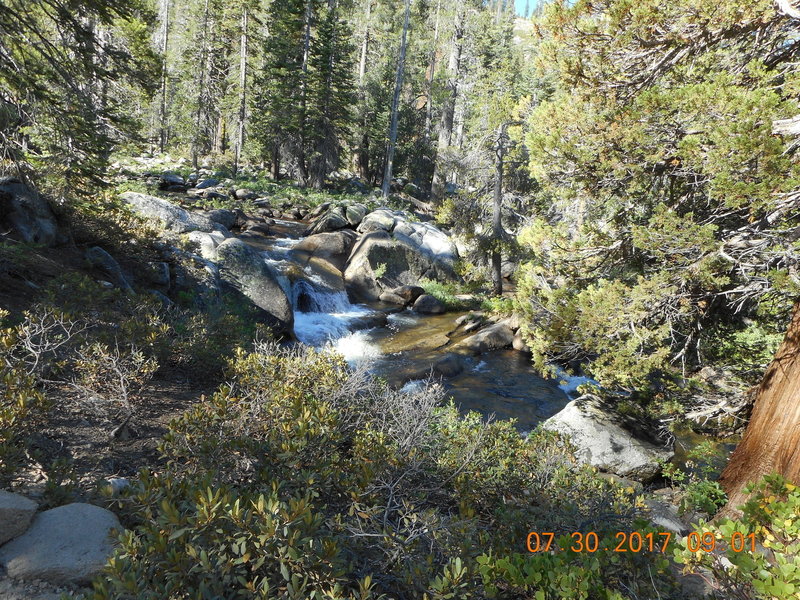 Pools running together into one stream.