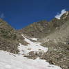 Snowy segments on Fancy Pass - Aug 6