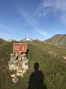 Another sign, this one just so that people can know the other trail options when near Gastineau Peak.
